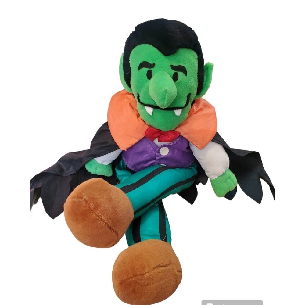 Vintage 90's Halloween Dracula Vampire Puffalump Style Plush Parachute 17"